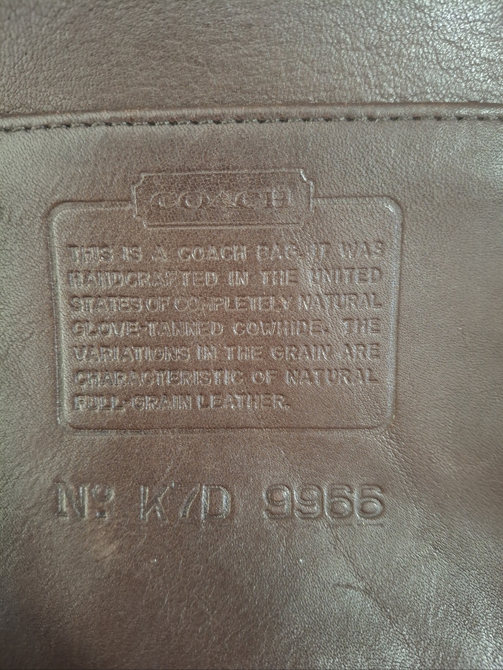 Coach Vintage Legacy Zip Bag In Mahogany Made In USA 1997 EUC - Picture 8 of 8